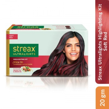 Streax Ultralights Highlighting Kit Soft Red, 20 gm